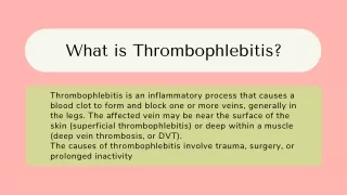 what is thrombophlebitis