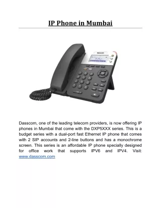 ip phone in mumbai