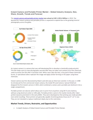 instant camera and portable printer market global