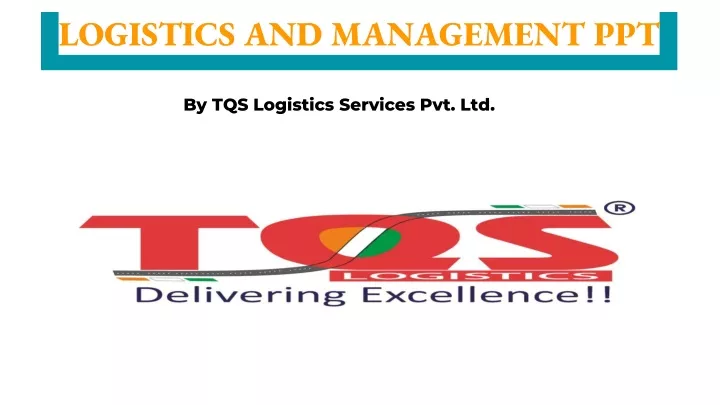 logistics and management ppt