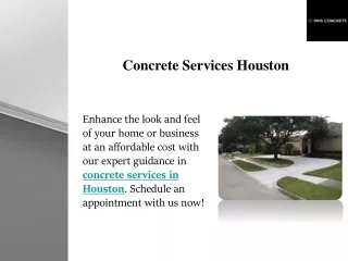 Concrete Services Houston
