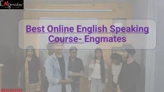 English speaking course online engmates