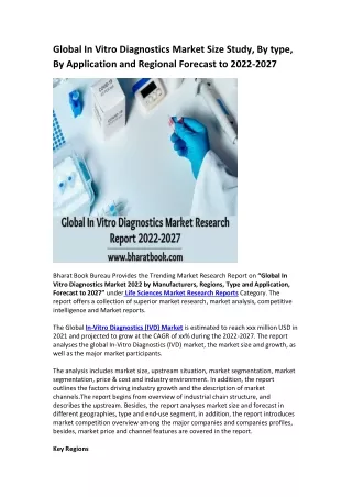 global in vitro diagnostics market size study