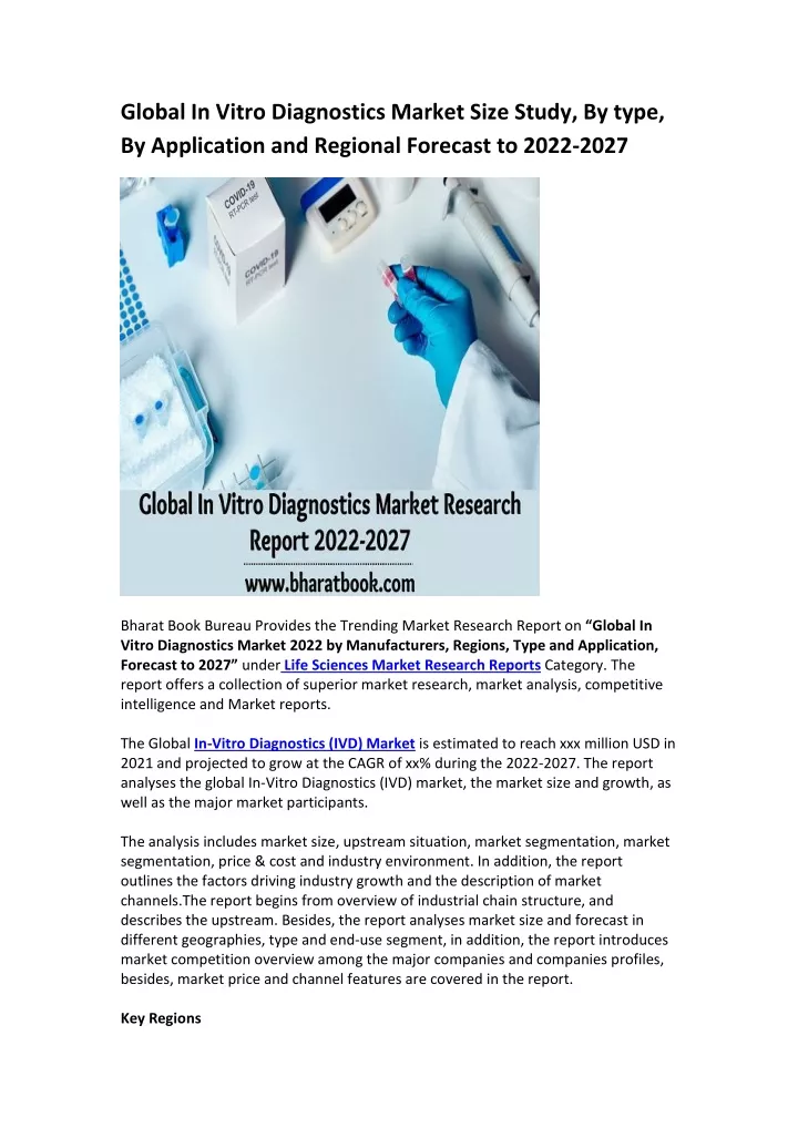 global in vitro diagnostics market size study
