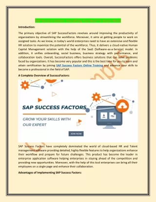 sap success factors everything you need to know