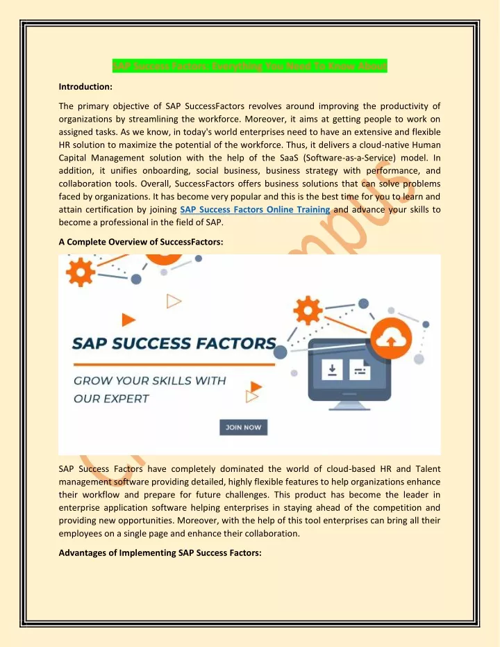 sap success factors everything you need to know