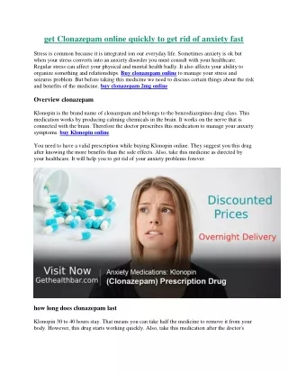 get clonazepam online quickly