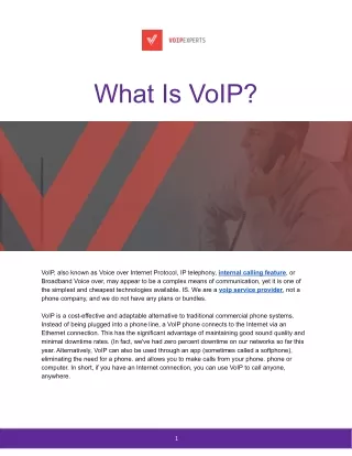 What Is VoIP?