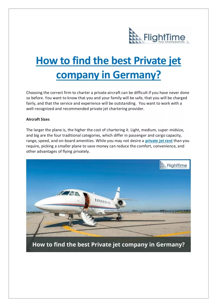how to find the best private jet company