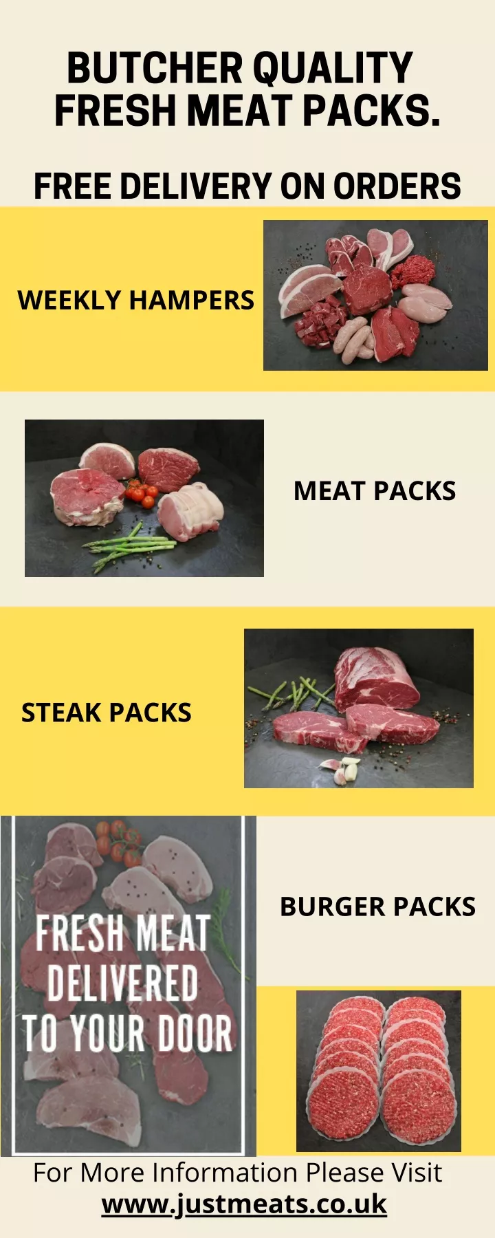 butcher quality fresh meat packs