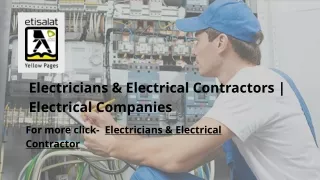 Electricians & Electrical Contractors | Electrical Companies