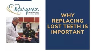 Why Replacing Lost Teeth Is Important