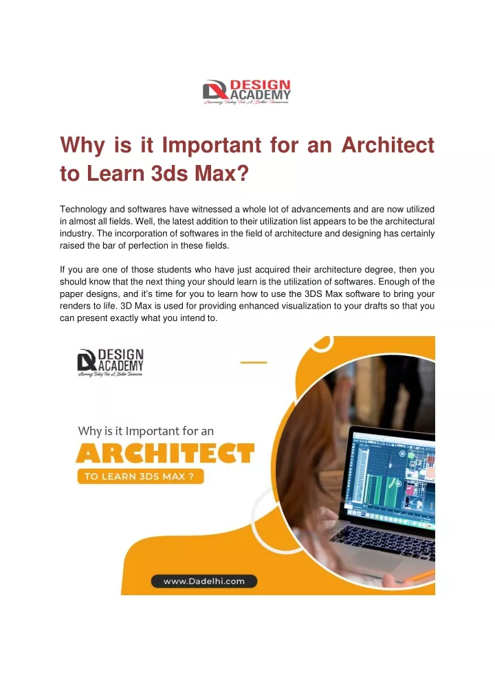 why is it important for an architect to learn