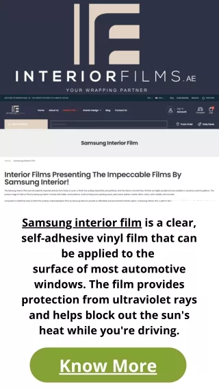 Samsung interior films