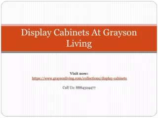 display cabinets at grayson living