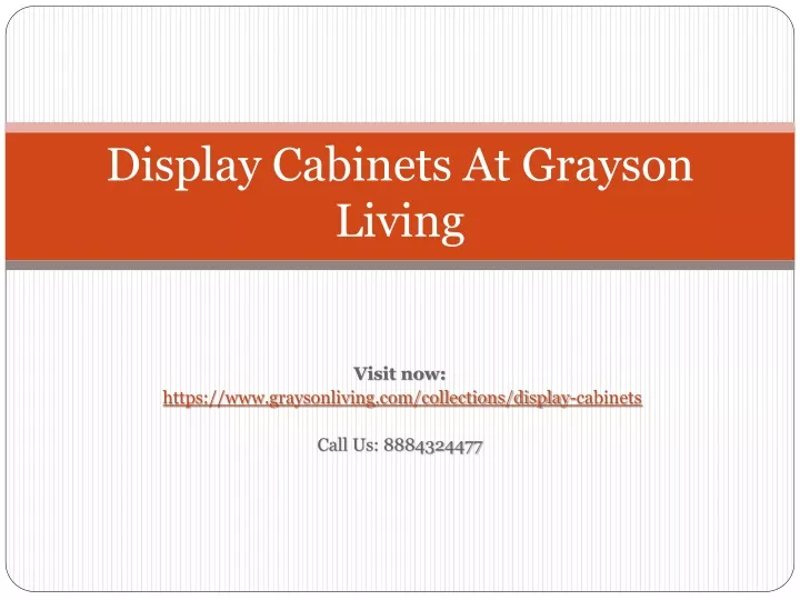 display cabinets at grayson living