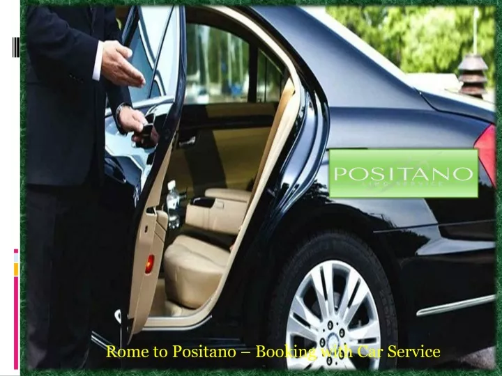 rome to positano booking with car service