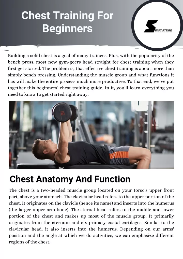 chest training for beginners