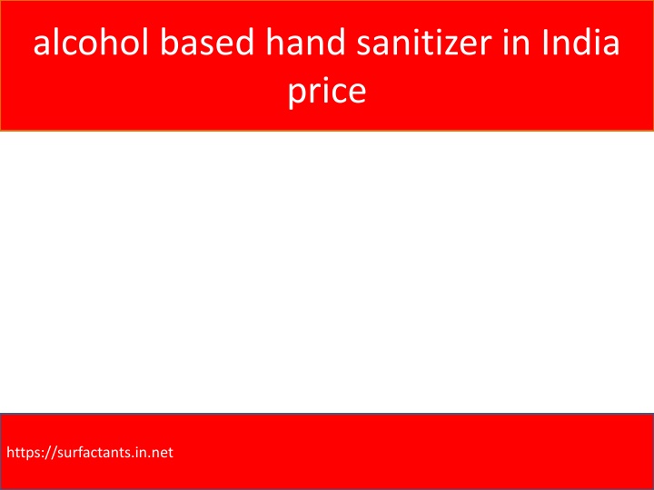 alcohol based hand sanitizer in india price