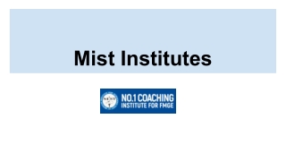 Mist Institutes