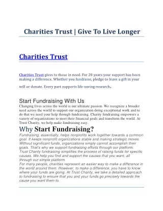 Charities Trust