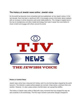 The history of Jewish news online _ Jewish voice-converted
