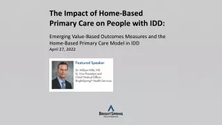 The Impact of Home-Based Primary Care on People with IDD