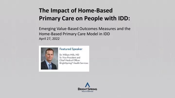 the impact of home based primary care on people