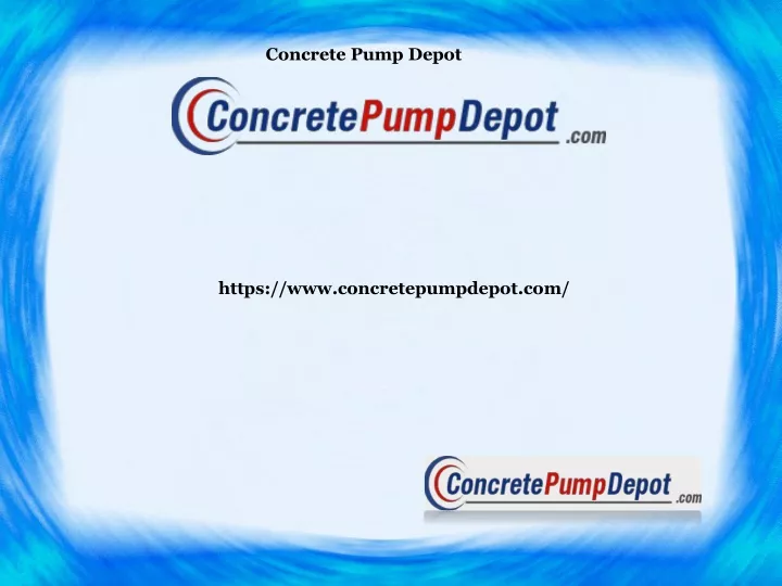 concrete pump depot