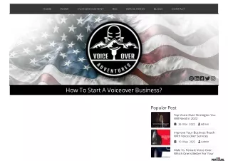 How To Start A Voiceover Business
