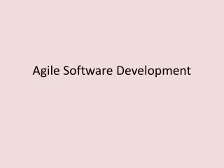 agile software development