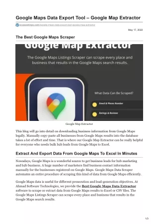 google maps data export tool google map extractor