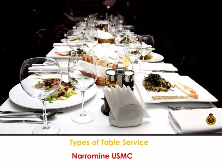 types of table service