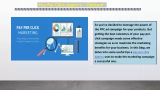 Pay Per Click Agency - Orbizent