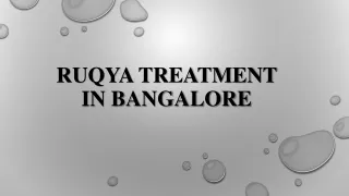 Ruqya Treatment in Bangalore