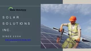 Solar Solutions Inc. – Solar Solutions El Paso, Texas and New Mexico