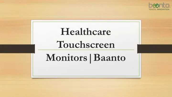 healthcare touchscreen monitors baanto