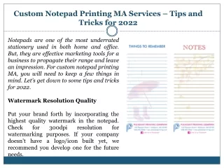 custom notepad printing ma services tips and tricks for 2022