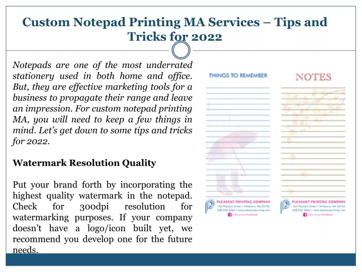 custom notepad printing ma services tips and tricks for 2022