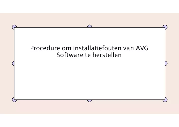 procedure om installatiefouten van avg software te herstellen