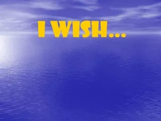 I_wish