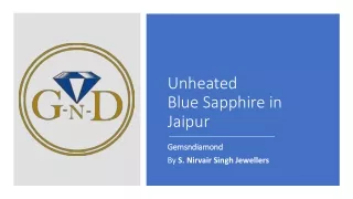 Unheated blue sapphire in jaipur
