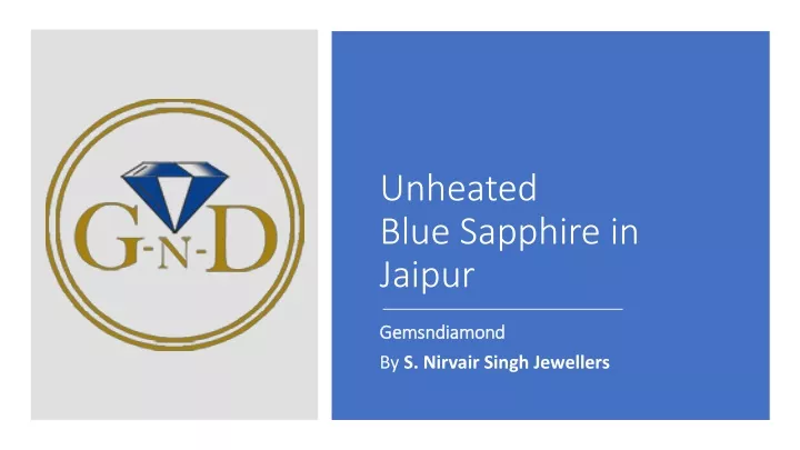 unheated blue sapphire in jaipur