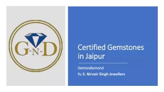 Certified gemstones in jaipur