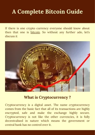 a complete bitcoin guide