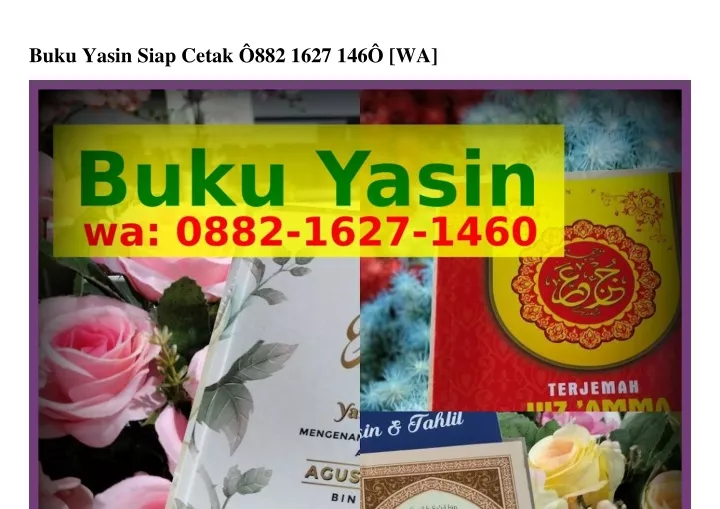 buku yasin siap cetak 882 1627 146 wa