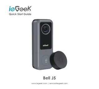 ieGeek Doorbell J5 - WiFi Video Doorbell Camera with Chime, 2K Ultra HD，Human De