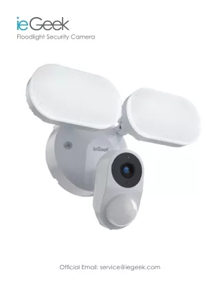 ieGeek Flight T4 - 2K Security Camera Outdoor, 3MP Wired Floodlight Cam