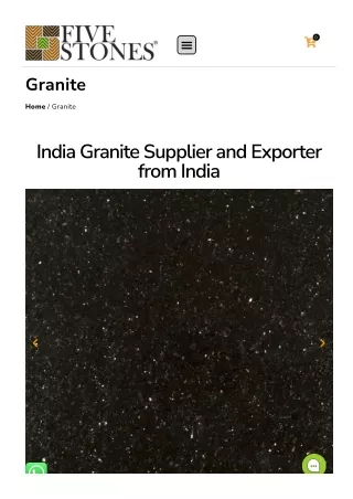 Indian Granite Exporters from India- Five Stones
