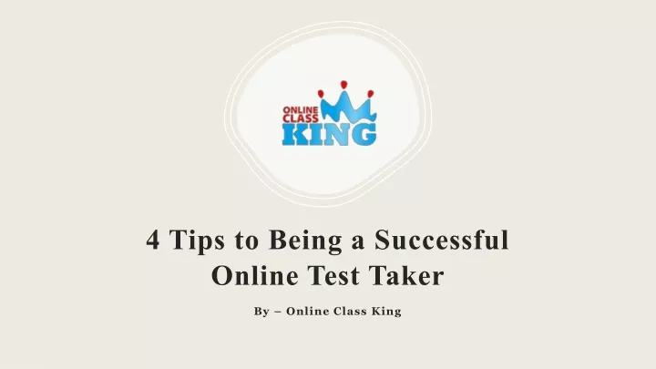 4 tips to being a successful online test taker